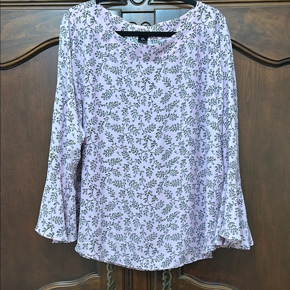 Ann Taylor Floral Lavender Women's Top